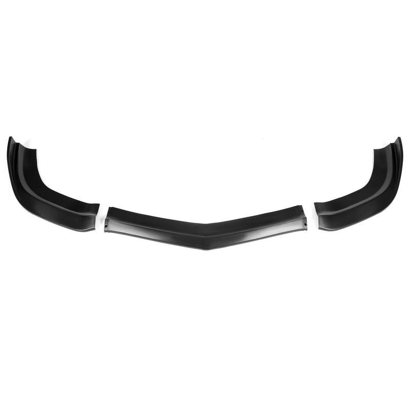 DURAFORCE For Dodge Charger SRT 11-14 Matte Black Front Bumper Splitter Spoiler Lip 3PCS