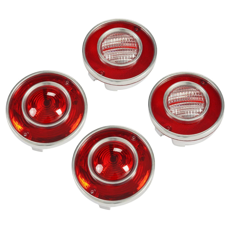 DURAFORCE 4PCS Tail Lights and Backup Lights Lamps Fit For Chevrolet Corvette C3 1975-1979
