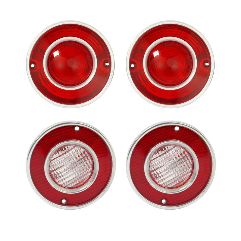 DURAFORCE 4PCS Tail Lights and Backup Lights Lamps Fit For Chevrolet Corvette C3 1975-1979