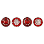 DURAFORCE 4PCS Tail Lights and Backup Lights Lamps Fit For Chevrolet Corvette C3 1975-1979