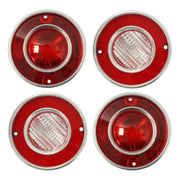 DURAFORCE 4PCS Tail Lights and Backup Lights Lamps Fit For Chevrolet Corvette C3 1975-1979