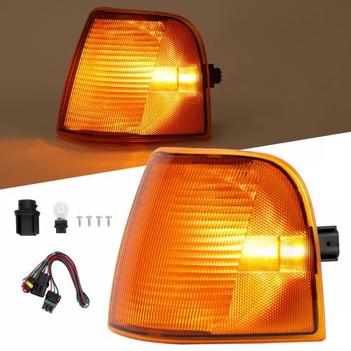 DURAFORCE Driver Side Corner Turn Signal Lamp w/Wiring Kit For Peterbilt 375 385 Trucks