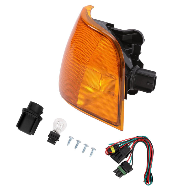 DURAFORCE Driver Side Corner Turn Signal Lamp w/Wiring Kit For Peterbilt 375 385 Trucks
