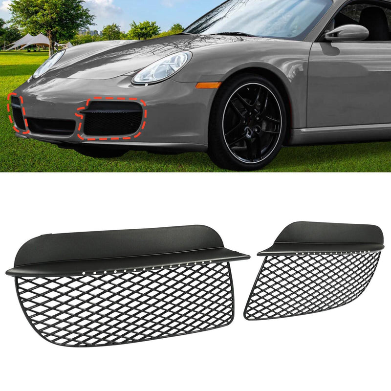 DURAFORCE Fog Lights For Porsche Cayman 2006 2007 2008 Spars with Radiator Guards LED