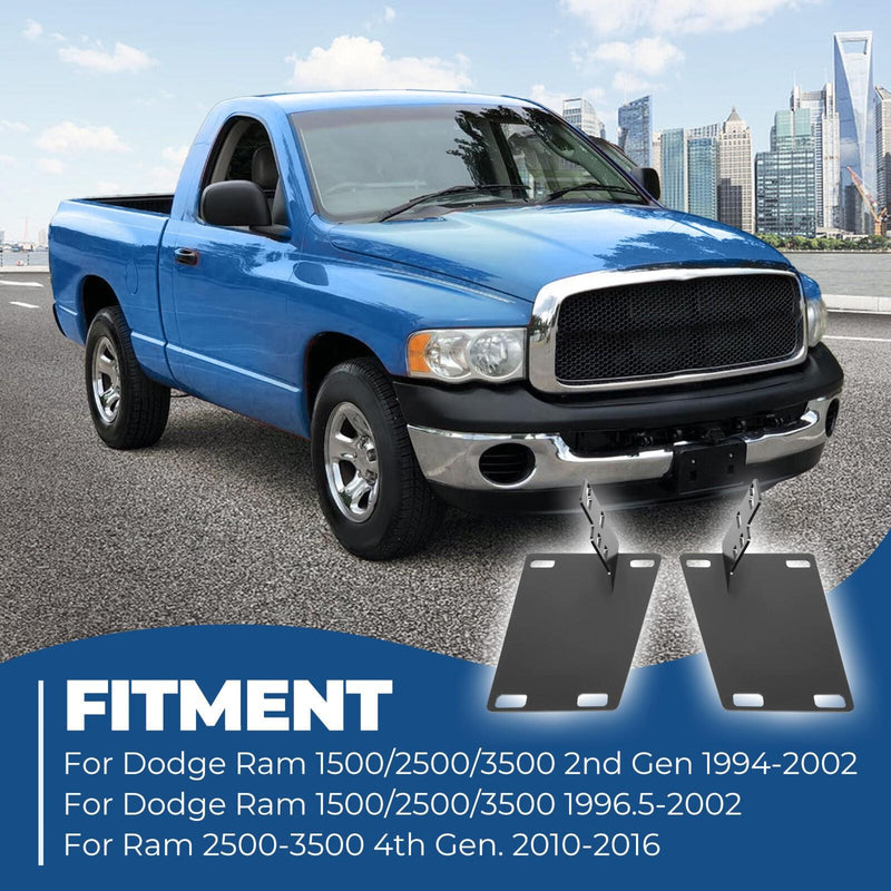 DURAFORCE Front Bumper Conversion Brackets For Dodge RAM 2nd/ 4th Gen 1500/2500/3500 94-02