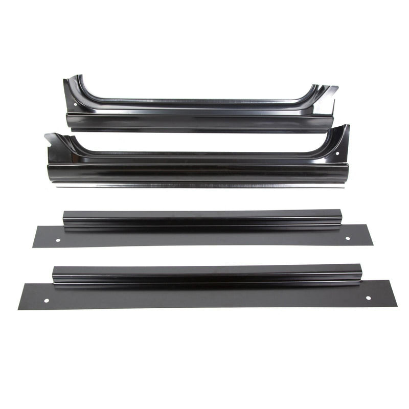 DURAFORCE 4Pc For Chevy / GMC C10 67-72 LH RH Side Full Rocker Panels w/ Inner Patch Panel