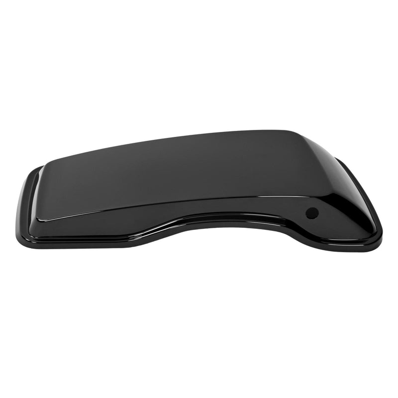 DURAFORCE Vivid Black Stretched Extended Hard Saddlebags For 14-24 Harley Road King Glide