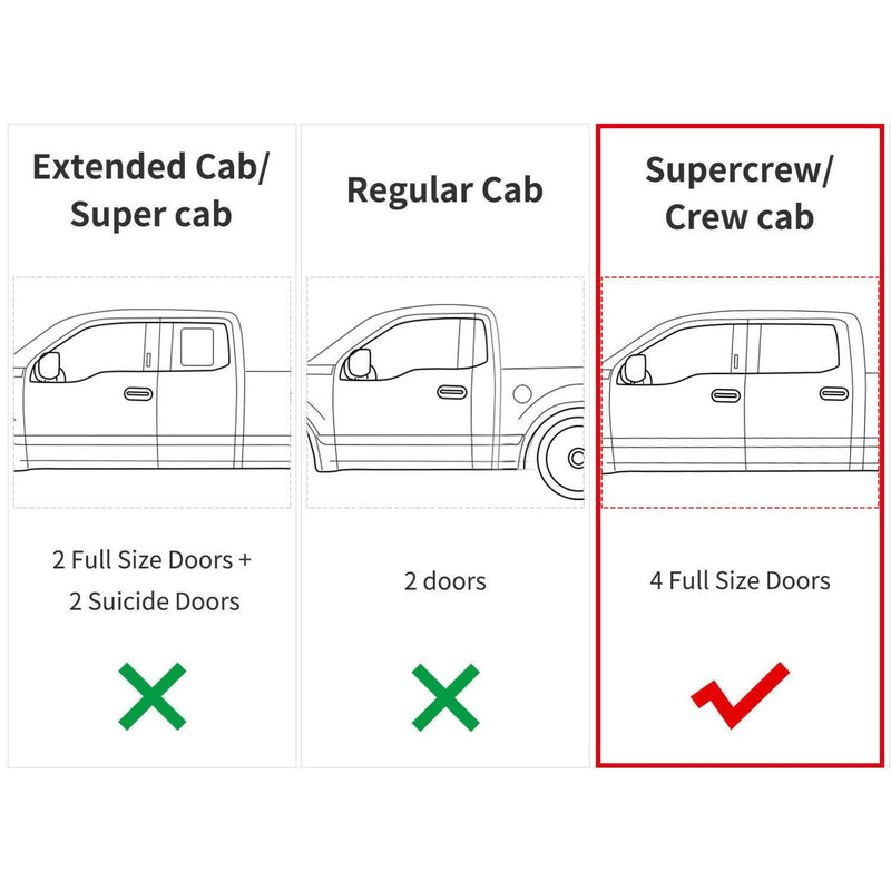 DURAFORCE Underseat Storage For Ford 17-25 F150 F250 F350 F450 4-Door Crew Cab Pickup