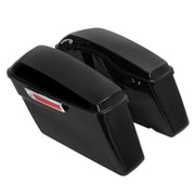 DURAFORCE Black Saddlebag Saddle Bags For Harley Davidson Touring Road Street Glide 14-24