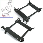 DURAFORCE Racing Seats Base Bracket Adapter Rail Track For 1993-07 Subaru Impreza/WRX/STI