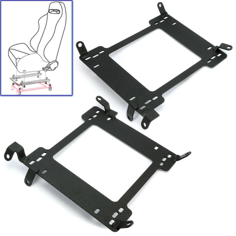 DURAFORCE Racing Seats Base Bracket Adapter Rail Track For 1993-07 Subaru Impreza/WRX/STI