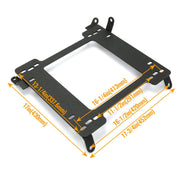 DURAFORCE Racing Seats Base Bracket Adapter Rail Track For 1993-07 Subaru Impreza/WRX/STI