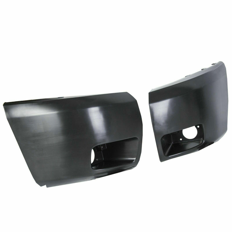 DURAFORCE Bumper End Caps For 07-13 Chevrolet Silverado 1500 Set of 2 Front Primed