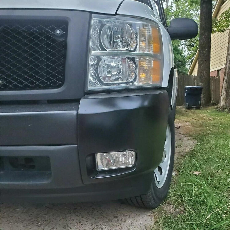 DURAFORCE Bumper End Caps For 07-13 Chevrolet Silverado 1500 Set of 2 Front Primed