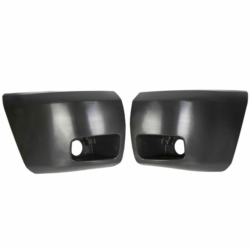 DURAFORCE Bumper End Caps For 07-13 Chevrolet Silverado 1500 Set of 2 Front Primed