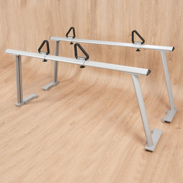 DURAFORCE 1000LBS Pickup Truck Bed Ladder Rack Adjustable Handles Kayak Truck Bed Rack