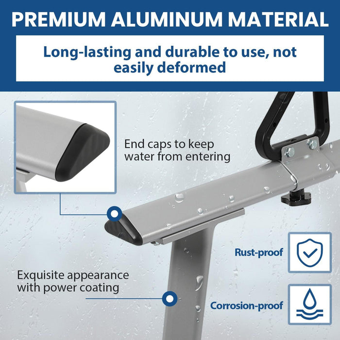 DURAFORCE 1000LBS Pickup Truck Bed Ladder Rack Adjustable Handles Kayak Truck Bed Rack