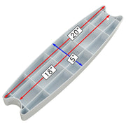 DURAFORCE Universal Swimming Pool Molded Plastic Replacement Ladder Rung Steps