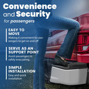 DURAFORCE Rear Bumper Top Step Pad Cover w/o Tow and Park Aid Fit For Ford F-150 2015-2020