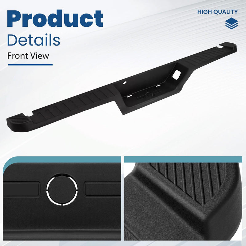 DURAFORCE Rear Bumper Top Step Pad Cover w/o Tow and Park Aid Fit For Ford F-150 2015-2020