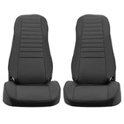 DURAFORCE For Jeep Wrangler YJ 87-95 / CJ7 CJ8 76-86 NEW Black Front & Rear Seat Cover SET