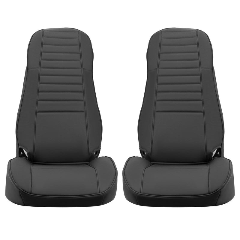 DURAFORCE For Jeep Wrangler YJ 87-95 / CJ7 CJ8 76-86 NEW Black Front & Rear Seat Cover SET