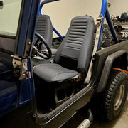 DURAFORCE For Jeep Wrangler YJ 87-95 / CJ7 CJ8 76-86 NEW Black Front & Rear Seat Cover SET