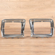 DURAFORCE New Headlight Bezel Trims Chrome For Ford F-100 F-150 F250 F350 Bronco 1978-1979