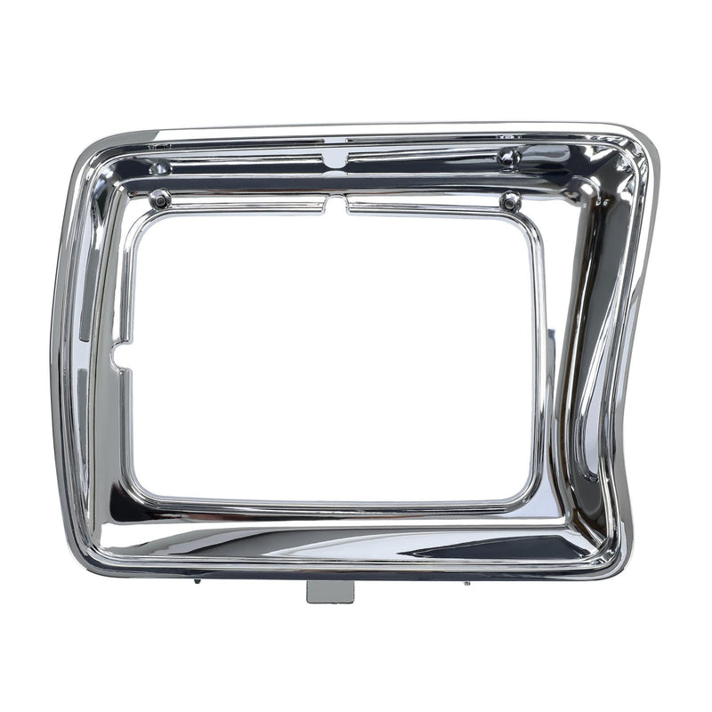DURAFORCE New Headlight Bezel Trims Chrome For Ford F-100 F-150 F250 F350 Bronco 1978-1979