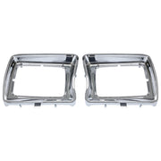DURAFORCE New Headlight Bezel Trims Chrome For Ford F-100 F-150 F250 F350 Bronco 1978-1979