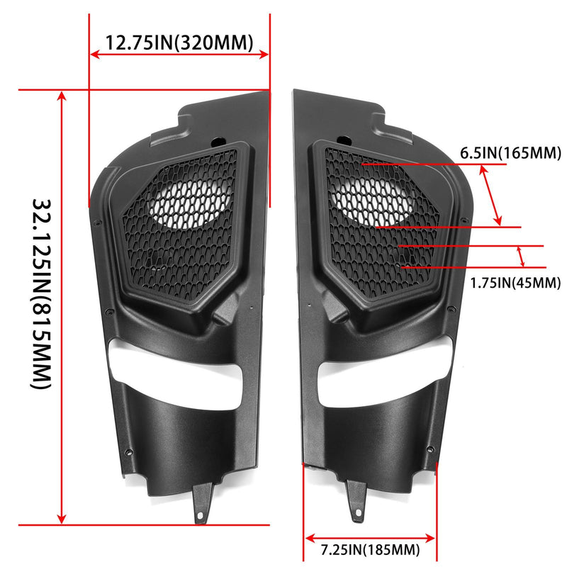 DURAFORCE For Can Am Maverick X3 2017-2023 Door Speaker Pod Pods Bracket Stereo Mount Kit