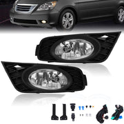 DURAFORCE Pair Fog Lights For Honda Odyssey 2008 2009 2010 Bumper Driving Lamps Left+Right