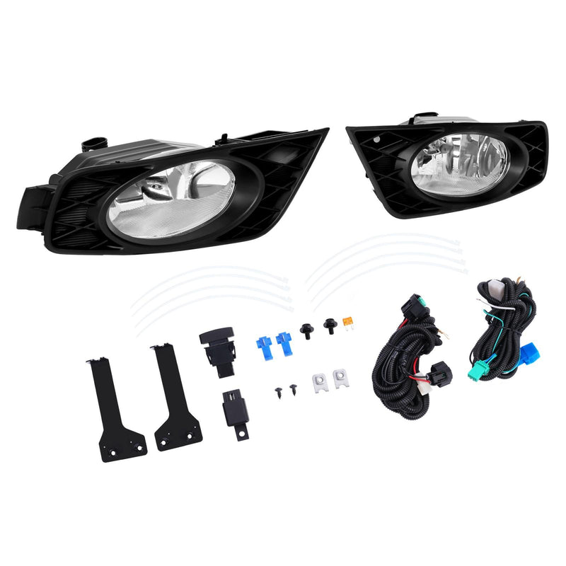DURAFORCE Pair Fog Lights For Honda Odyssey 2008 2009 2010 Bumper Driving Lamps Left+Right