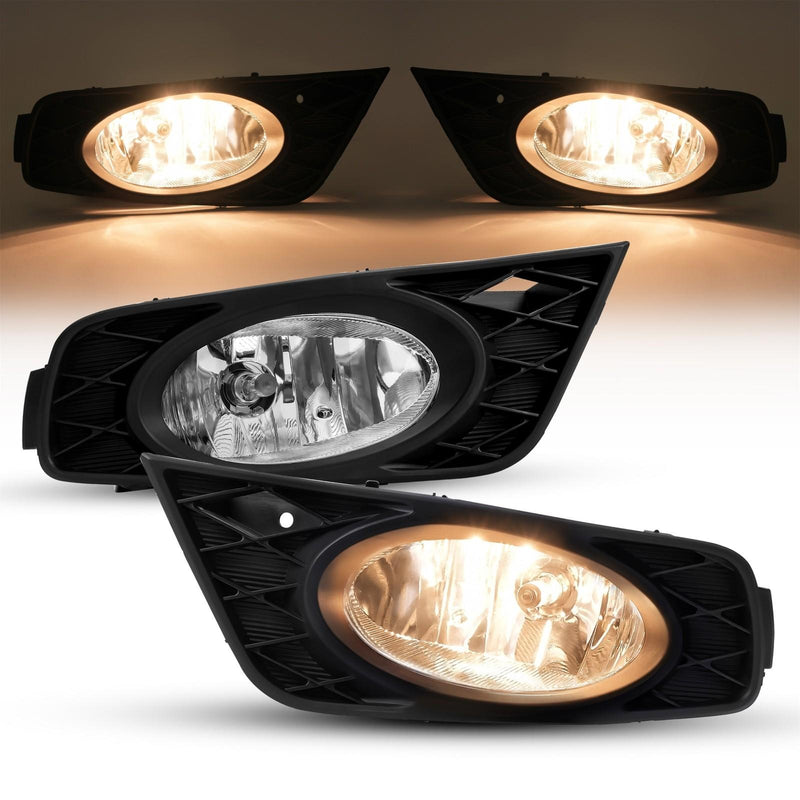DURAFORCE Pair Fog Lights For Honda Odyssey 2008 2009 2010 Bumper Driving Lamps Left+Right