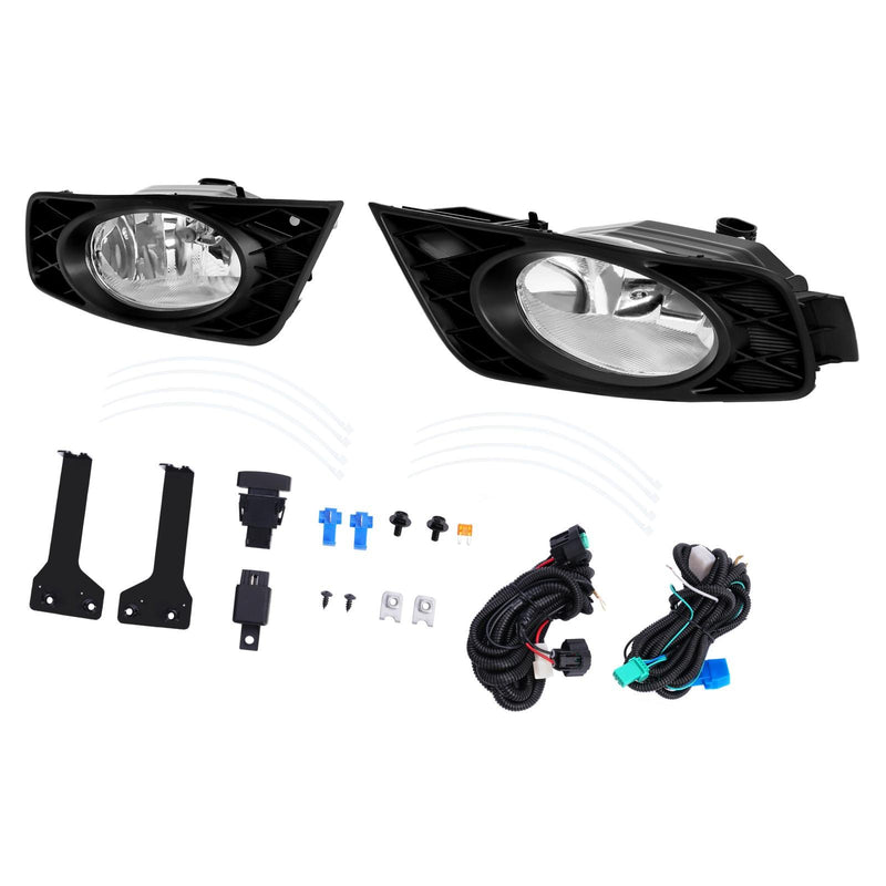 DURAFORCE Pair Fog Lights For Honda Odyssey 2008 2009 2010 Bumper Driving Lamps Left+Right
