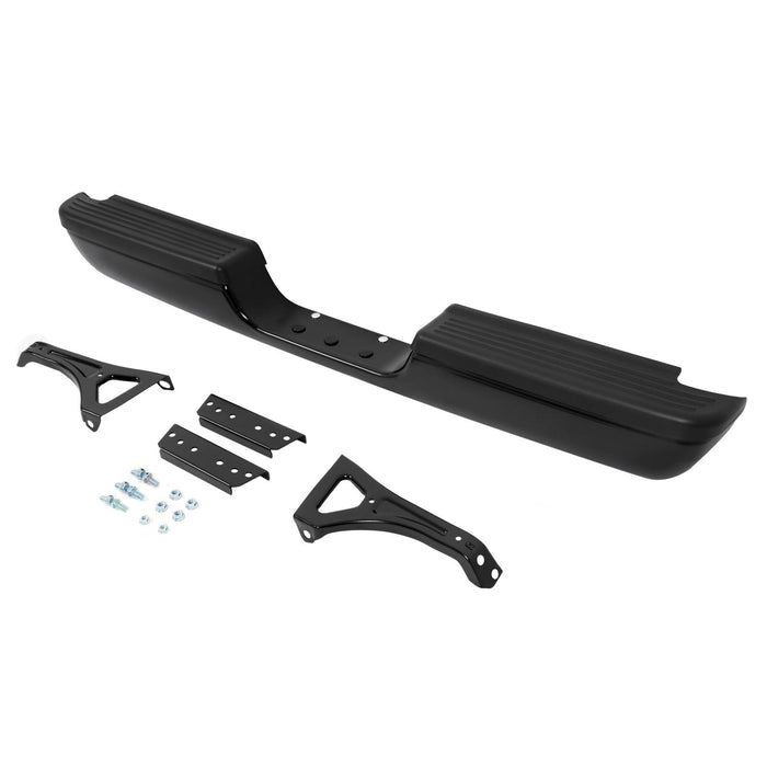DURAFORCE For Dodge RAM 1500 2500 3500 Pickup 94-02 Steel Rear Step Bumper Assembly Black