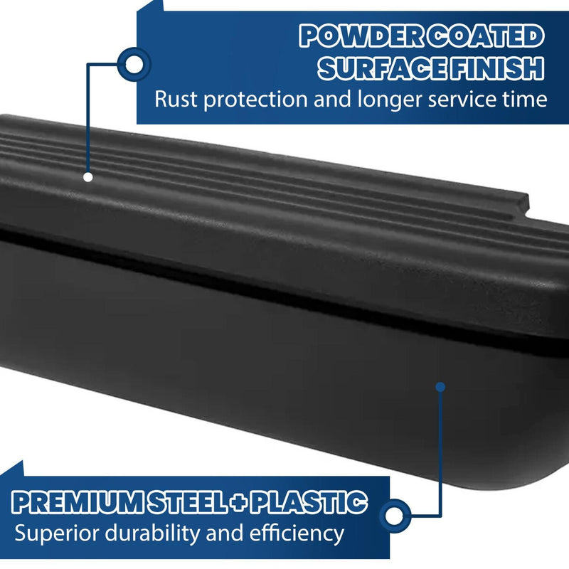 DURAFORCE For Dodge RAM 1500 2500 3500 Pickup 94-02 Steel Rear Step Bumper Assembly Black