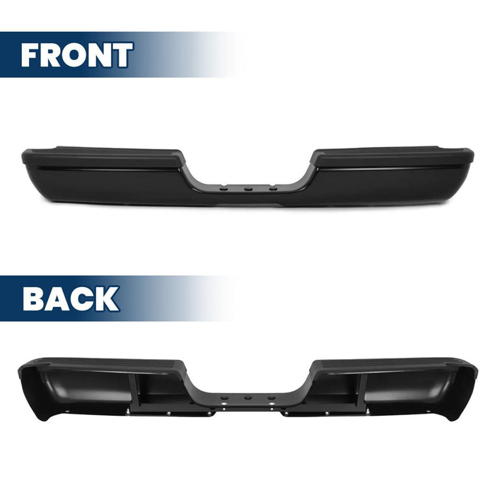 DURAFORCE For Dodge RAM 1500 2500 3500 Pickup 94-02 Steel Rear Step Bumper Assembly Black