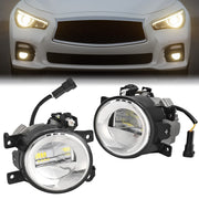 DURAFORCE For Infiniti Q50 Q60 QX50 QX60 QX80 2014-20 Bumper Fog Lights Front 1Pair
