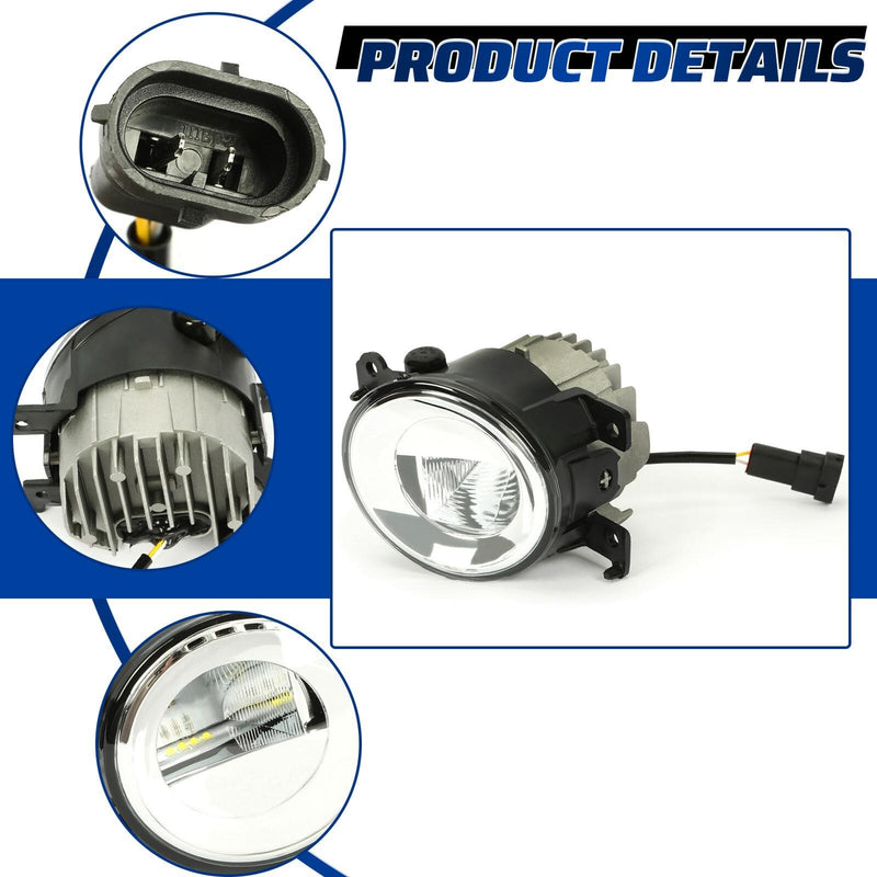 DURAFORCE For Infiniti Q50 Q60 QX50 QX60 QX80 2014-20 Bumper Fog Lights Front 1Pair