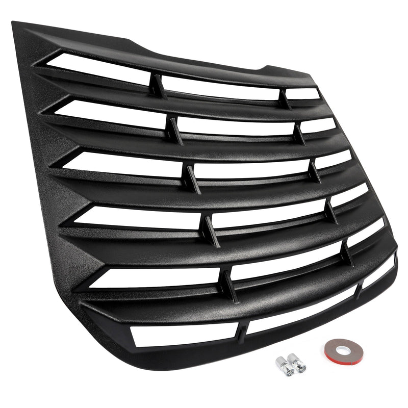 DURAFORCE Rear Window Louver Vent For Ford Fusion 2013-2020 2018 ABS Sun Shade Cover