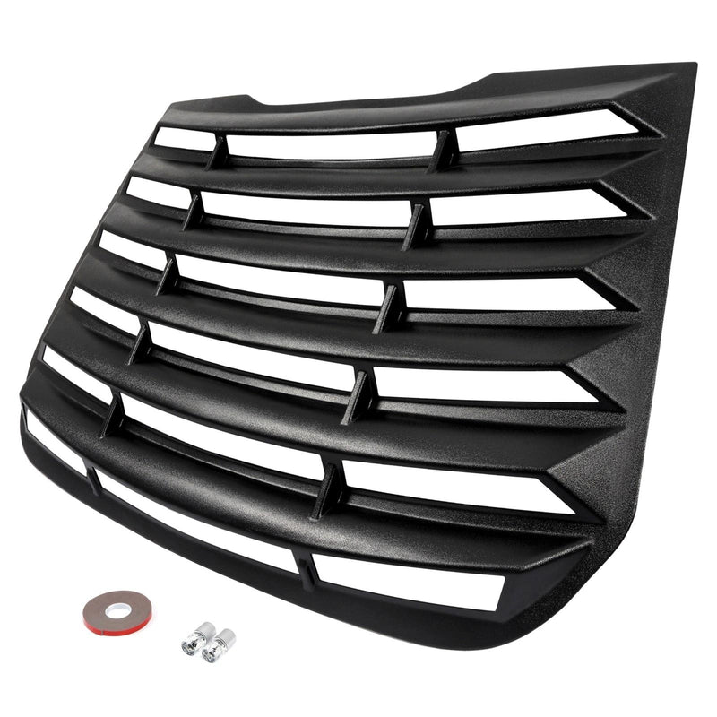 DURAFORCE Rear Window Louver Vent For Ford Fusion 2013-2020 2018 ABS Sun Shade Cover