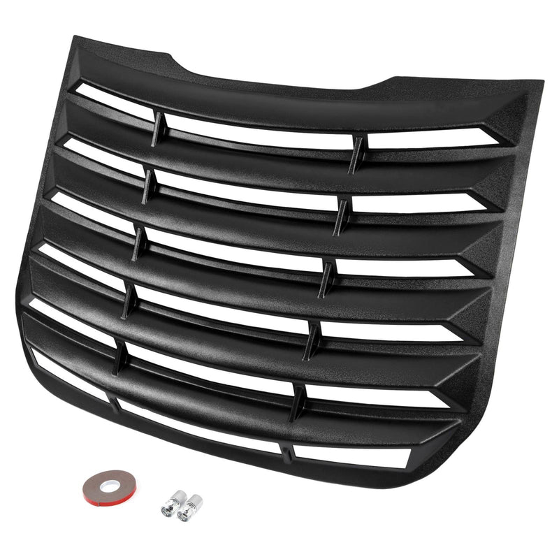 DURAFORCE Rear Window Louver Vent For Ford Fusion 2013-2020 2018 ABS Sun Shade Cover