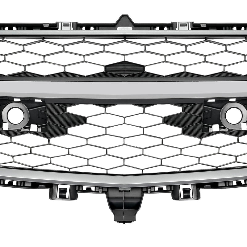 DURAFORCE Front Bumper Grille with Chrome Surround Center Molding For Mazda CX-9 2010-2012