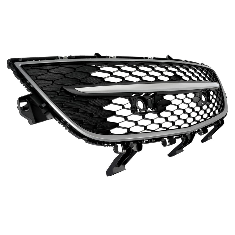DURAFORCE Front Bumper Grille with Chrome Surround Center Molding For Mazda CX-9 2010-2012