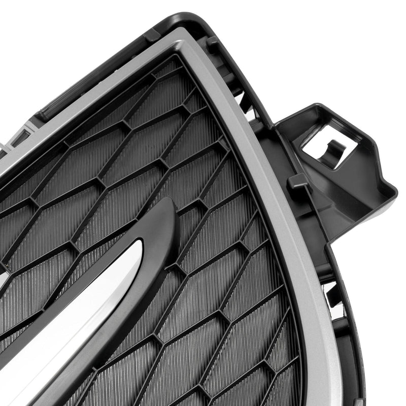 DURAFORCE Front Bumper Grille with Chrome Surround Center Molding For Mazda CX-9 2010-2012