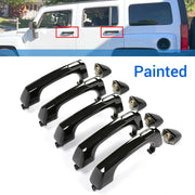 DURAFORCE Exterior Door Handle For 2006-2010 Hummer H3 H3T Set of 5 Front & Rear Black