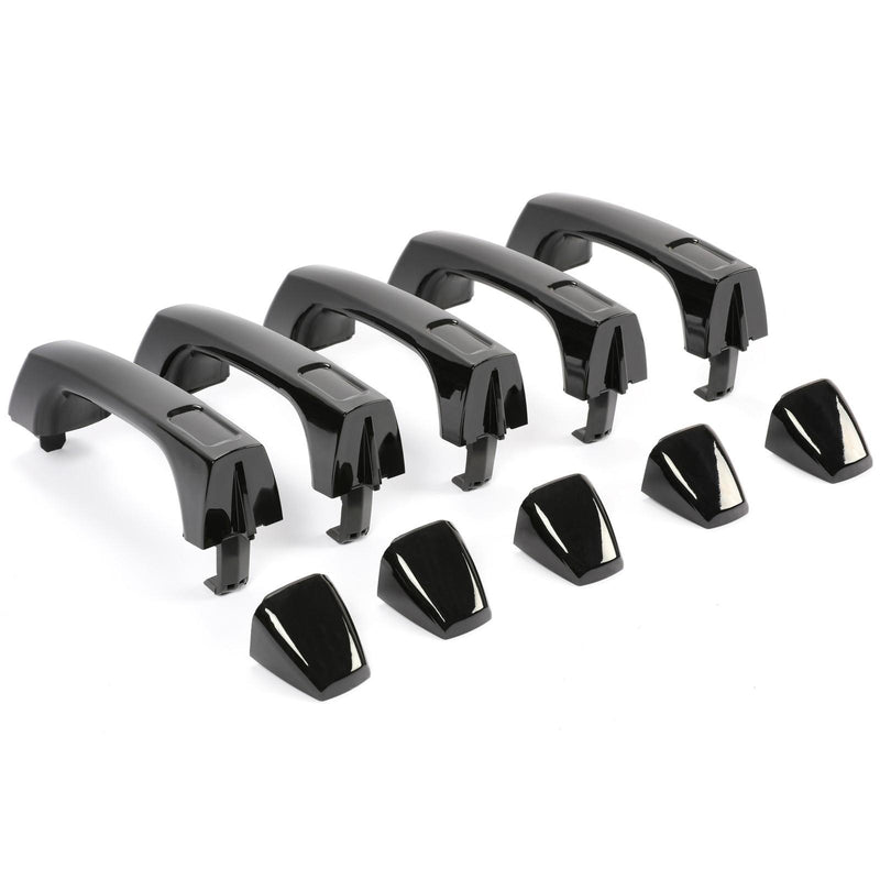 DURAFORCE Exterior Door Handle For 2006-2010 Hummer H3 H3T Set of 5 Front & Rear Black