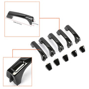 DURAFORCE Exterior Door Handle For 2006-2010 Hummer H3 H3T Set of 5 Front & Rear Black