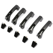 DURAFORCE Exterior Door Handle For 2006-2010 Hummer H3 H3T Set of 5 Front & Rear Black